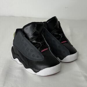 Jordan Air Jordan 13 Retro Shoes Toddler Size 5C Black Pink 684802-009 Sneaker